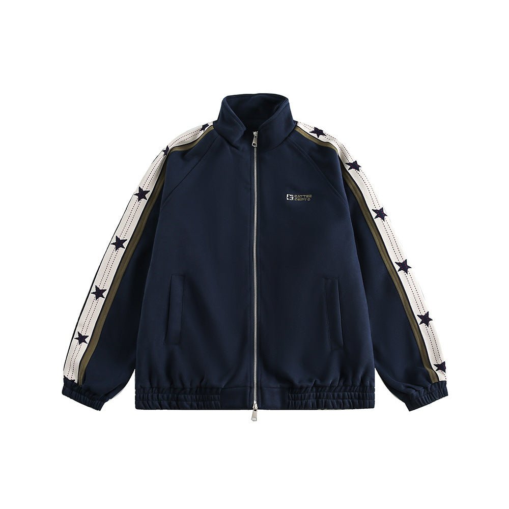 Vintage Patchwork Zipper Band Jacket - COPPING THREADS - CATTEE