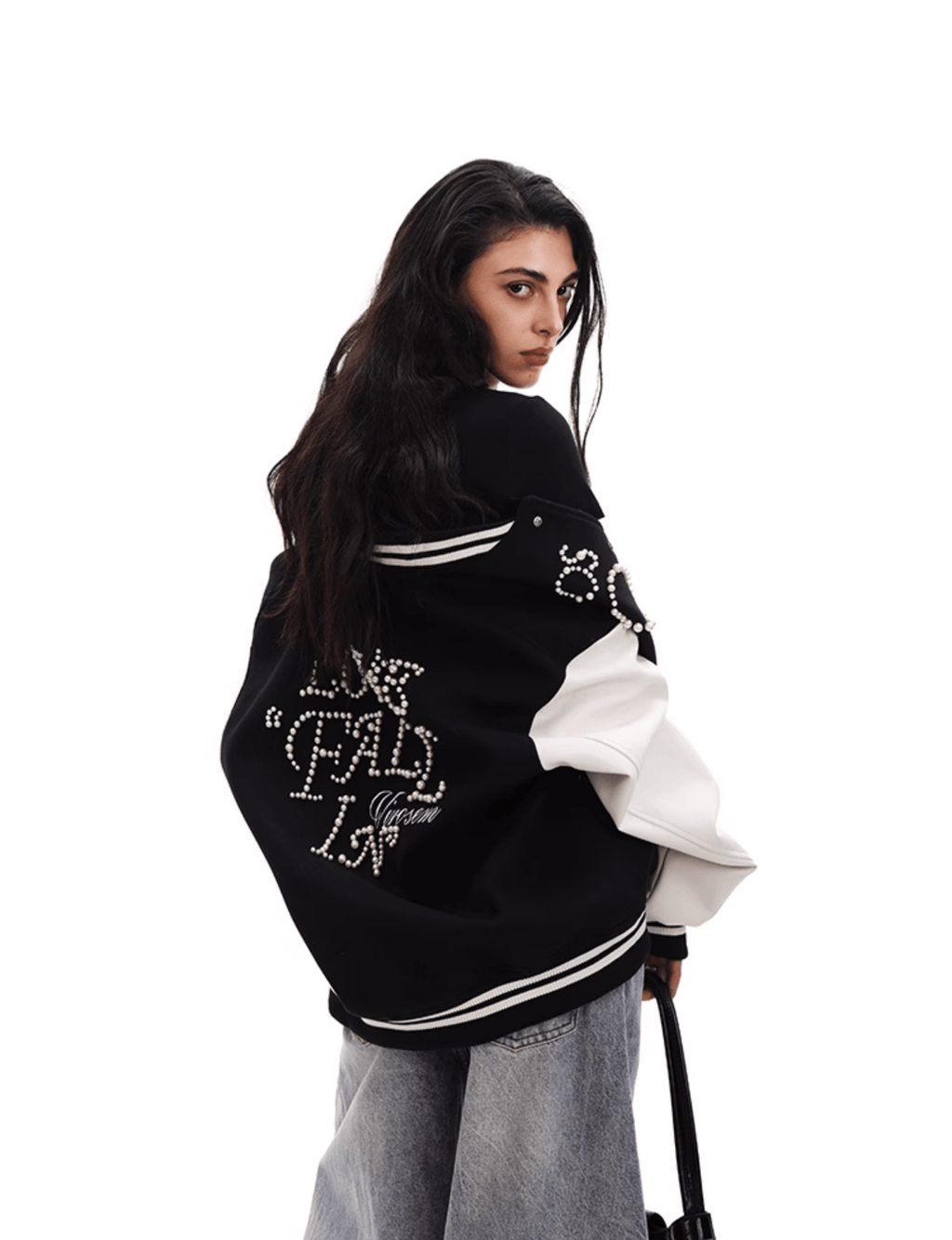 Vintage Pearl Embroidery Baseball Jacket - COPPING THREADS - CT Select