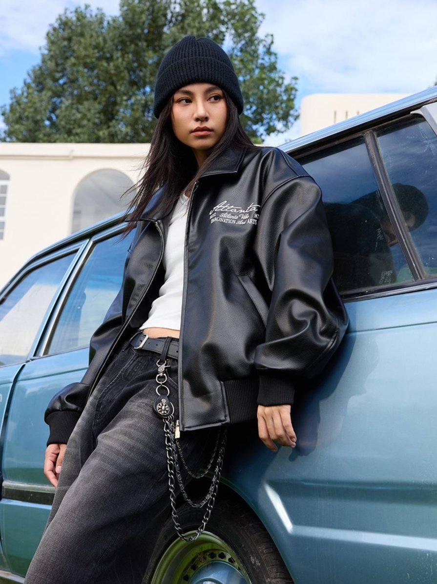 Vintage Pearl Embroidery Leather Jacket - COPPING THREADS - Harsh and Cruel