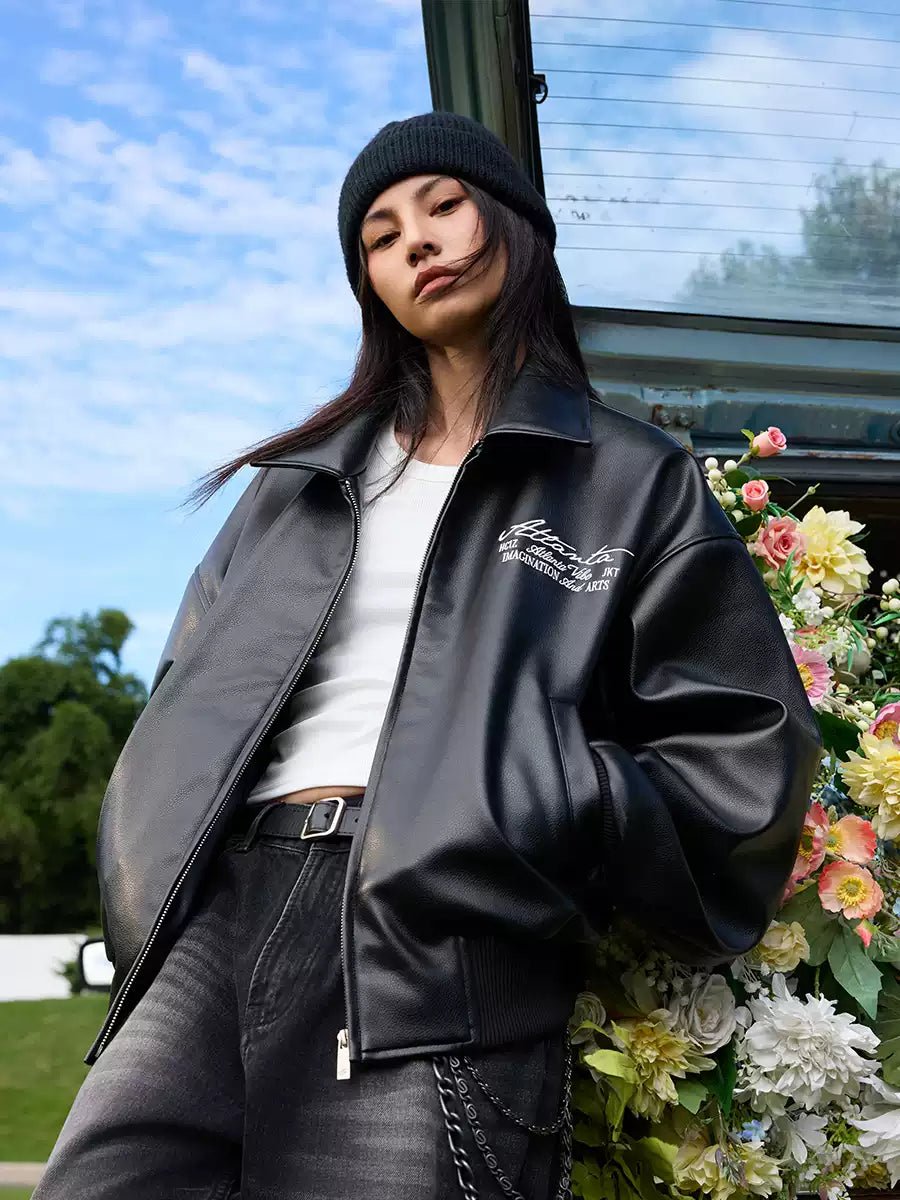 Vintage Pearl Embroidery Leather Jacket - COPPING THREADS - Harsh and Cruel