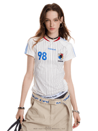 Vintage Pinstripe Jersey Fit Tee - COPPING THREADS - 0123Start