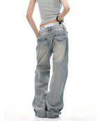 Vintage Pinstripe Washed Denim - COPPING THREADS - 0123Start