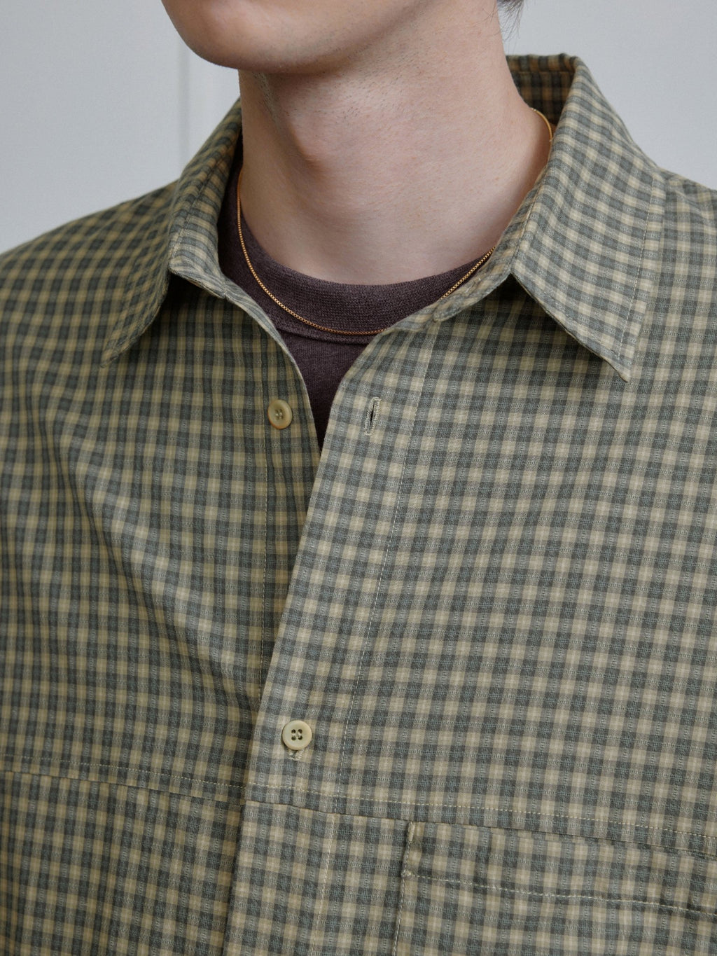 Vintage Plaid Collared Short Sleeve Shirt - COPPING THREADS - CT Select