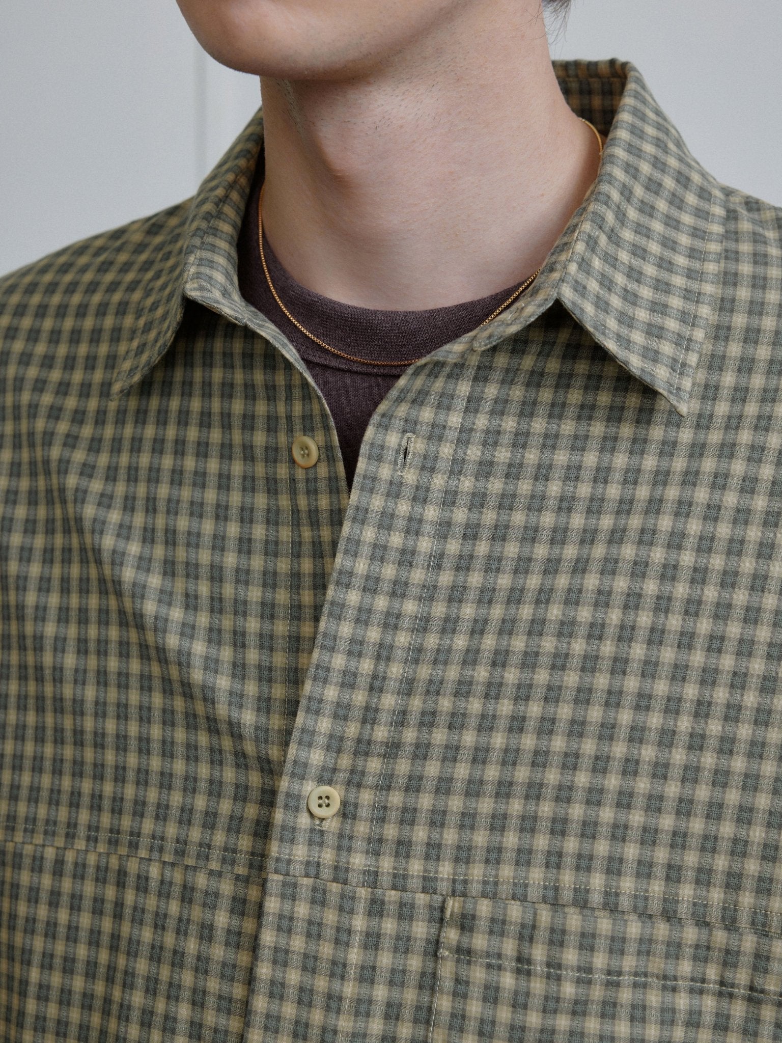 Vintage Plaid Collared Short Sleeve Shirt - COPPING THREADS - CT Select