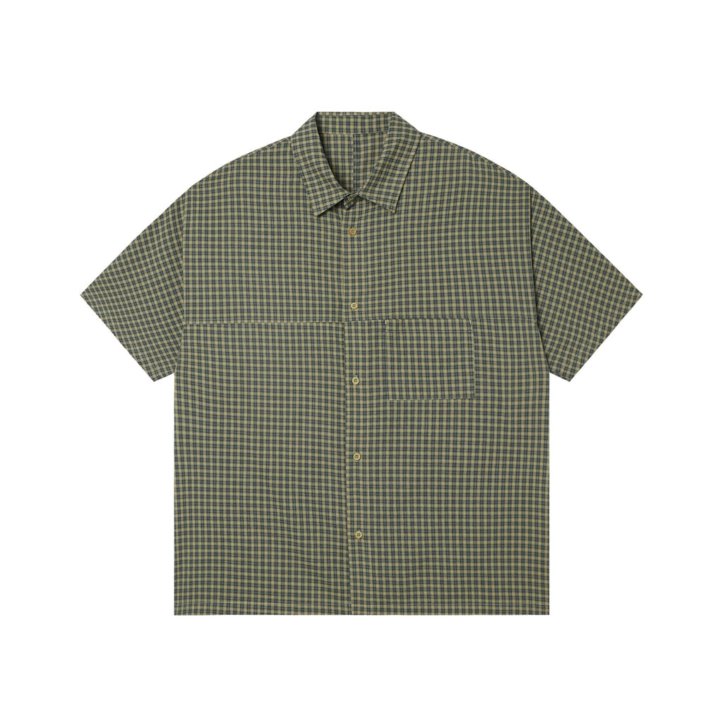 Vintage Plaid Collared Short Sleeve Shirt - COPPING THREADS - CT Select