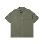 Vintage Plaid Collared Short Sleeve Shirt - COPPING THREADS - CT Select