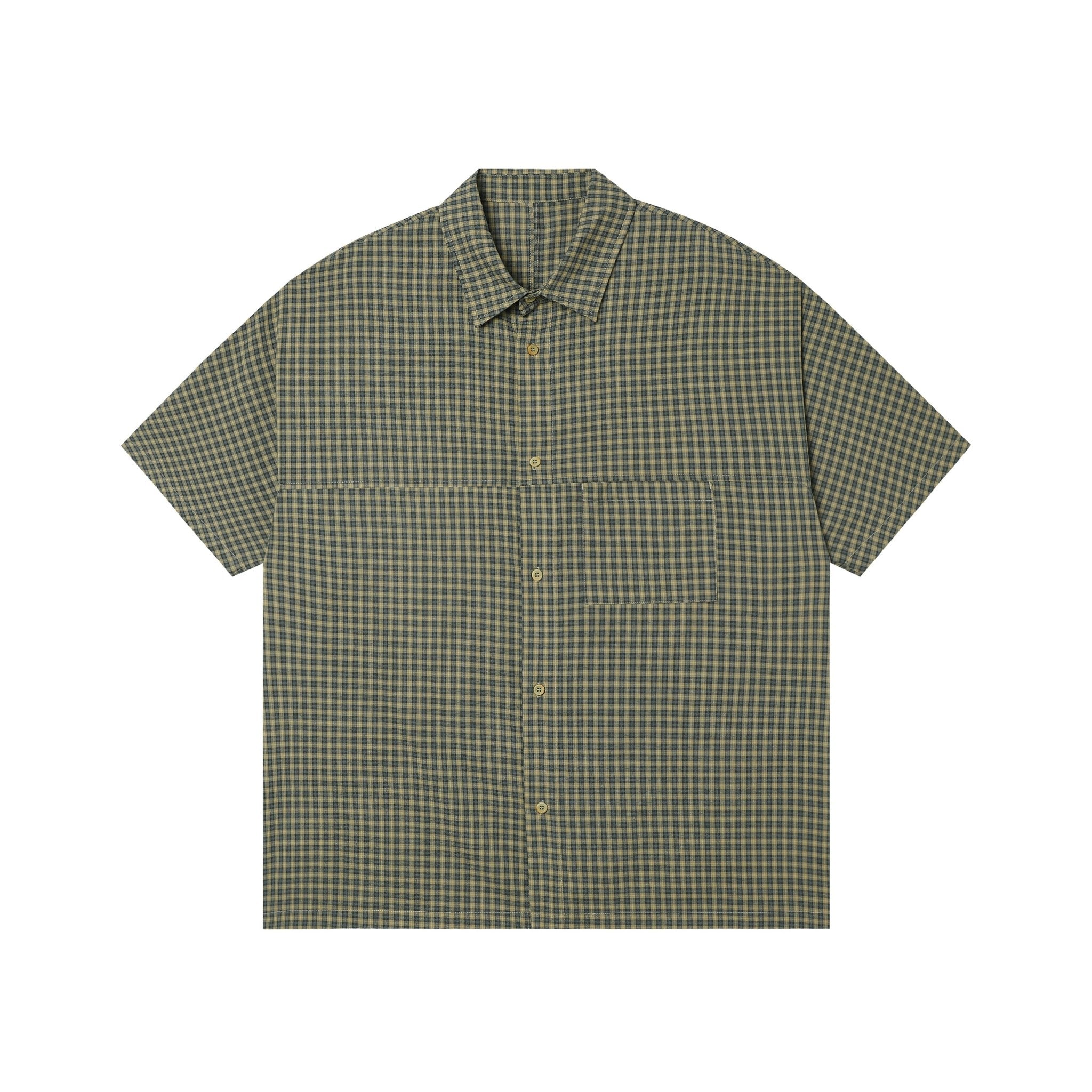 Vintage Plaid Collared Short Sleeve Shirt - COPPING THREADS - CT Select