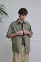 Vintage Plaid Collared Short Sleeve Shirt - COPPING THREADS - CT Select