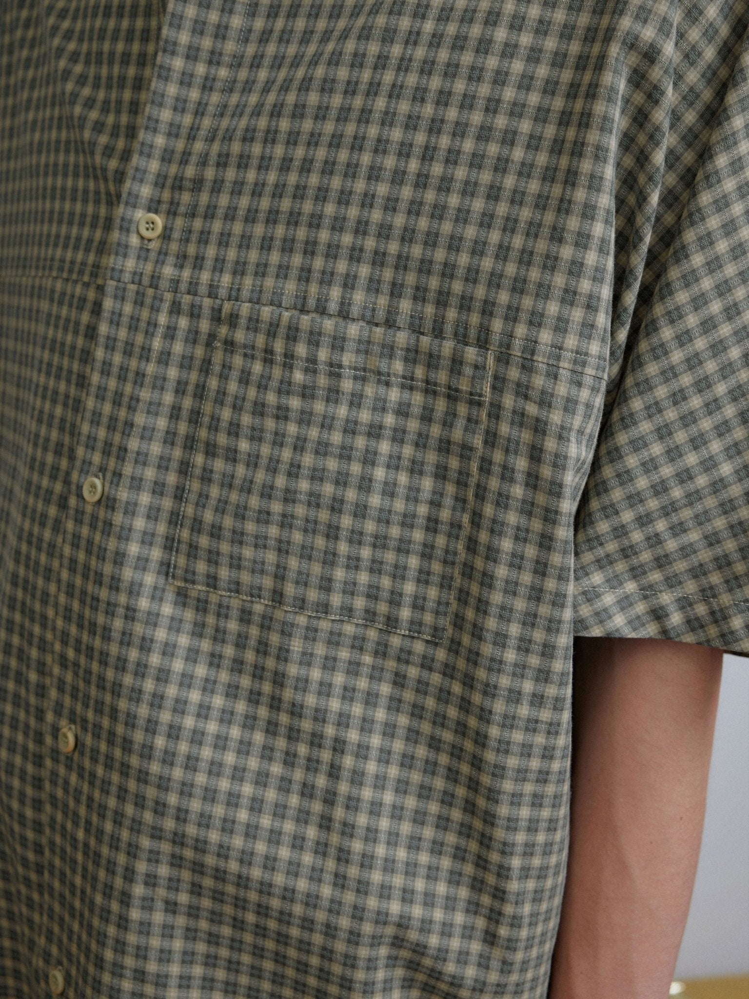 Vintage Plaid Collared Short Sleeve Shirt - COPPING THREADS - CT Select