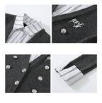 Vintage Plaid Contrast Knit Layered - Look Shirt - COPPING THREADS - WES1