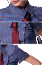 Vintage Plaid Fitted Short Sleeve Shirt - COPPING THREADS - Jikoo