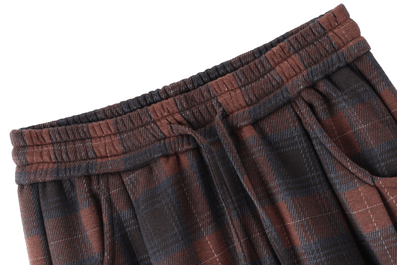 Vintage Plaid Fleece - Lined Wide - Leg Pants - COPPING THREADS - CT Select