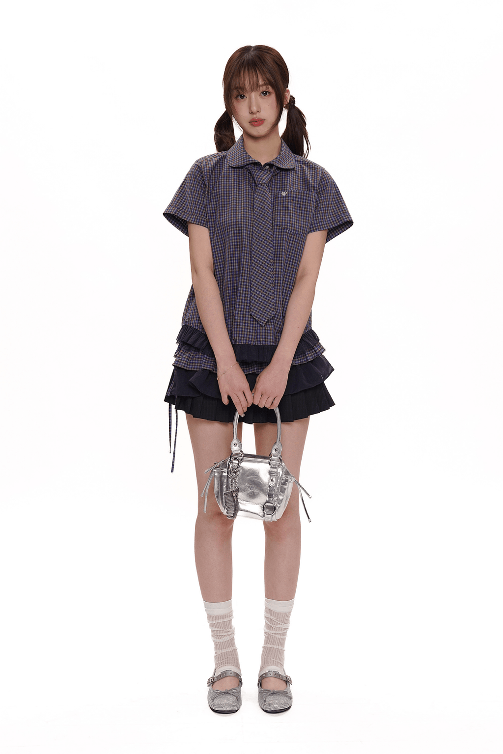 Vintage Plaid Ruffle Hem Shirt - COPPING THREADS - MOROMORO