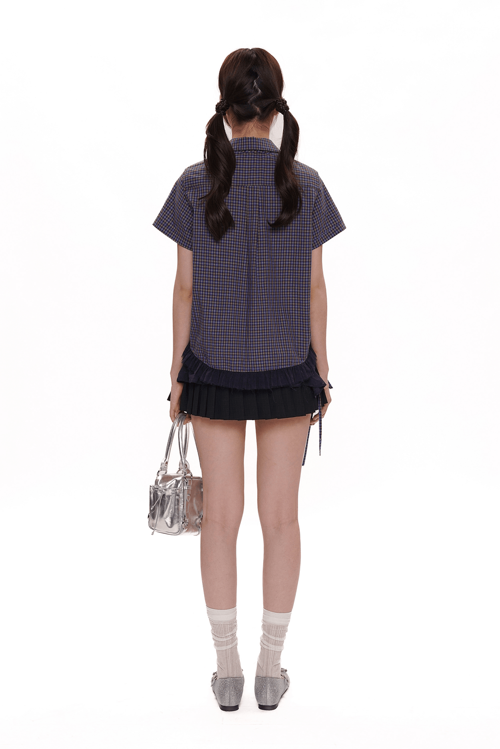 Vintage Plaid Ruffle Hem Shirt - COPPING THREADS - MOROMORO