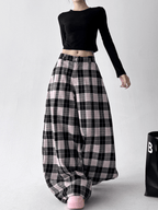 Vintage Plaid Wide - Leg Pants - COPPING THREADS - CT Select