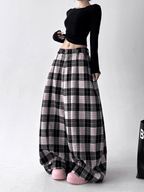 Vintage Plaid Wide - Leg Pants - COPPING THREADS - CT Select