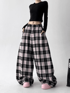Vintage Plaid Wide - Leg Pants - COPPING THREADS - CT Select