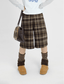 Vintage Plaid Wool - Blend Fleece Shorts - COPPING THREADS - CT Coquette
