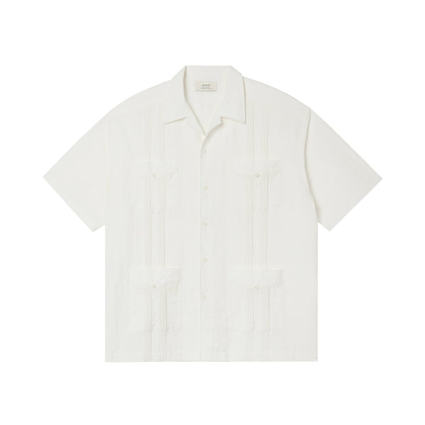 Vintage Pleated Hawaiian Style Short Sleeve Shirt - COPPING THREADS - CT Select