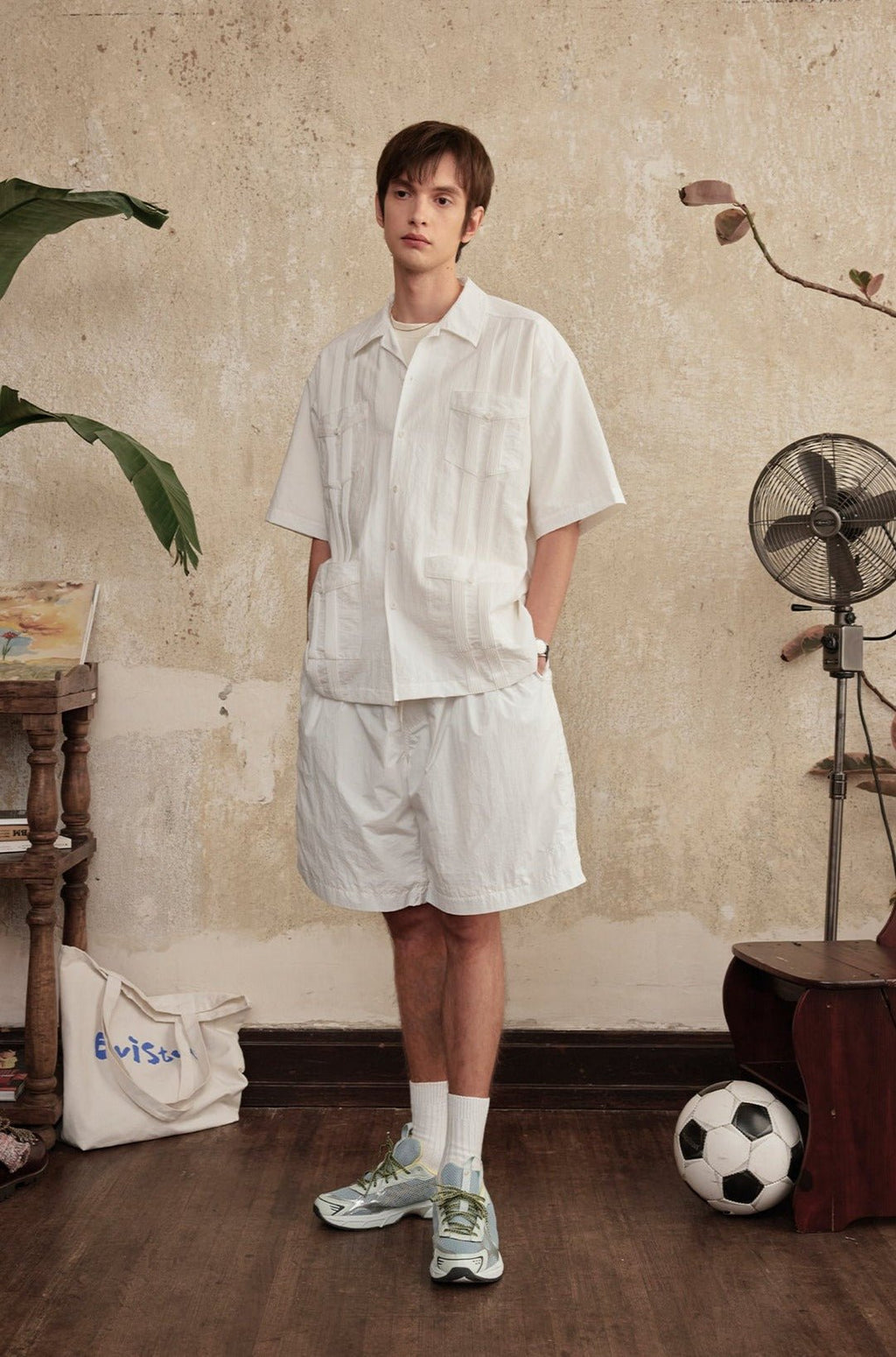 Vintage Pleated Hawaiian Style Short Sleeve Shirt - COPPING THREADS - CT Select