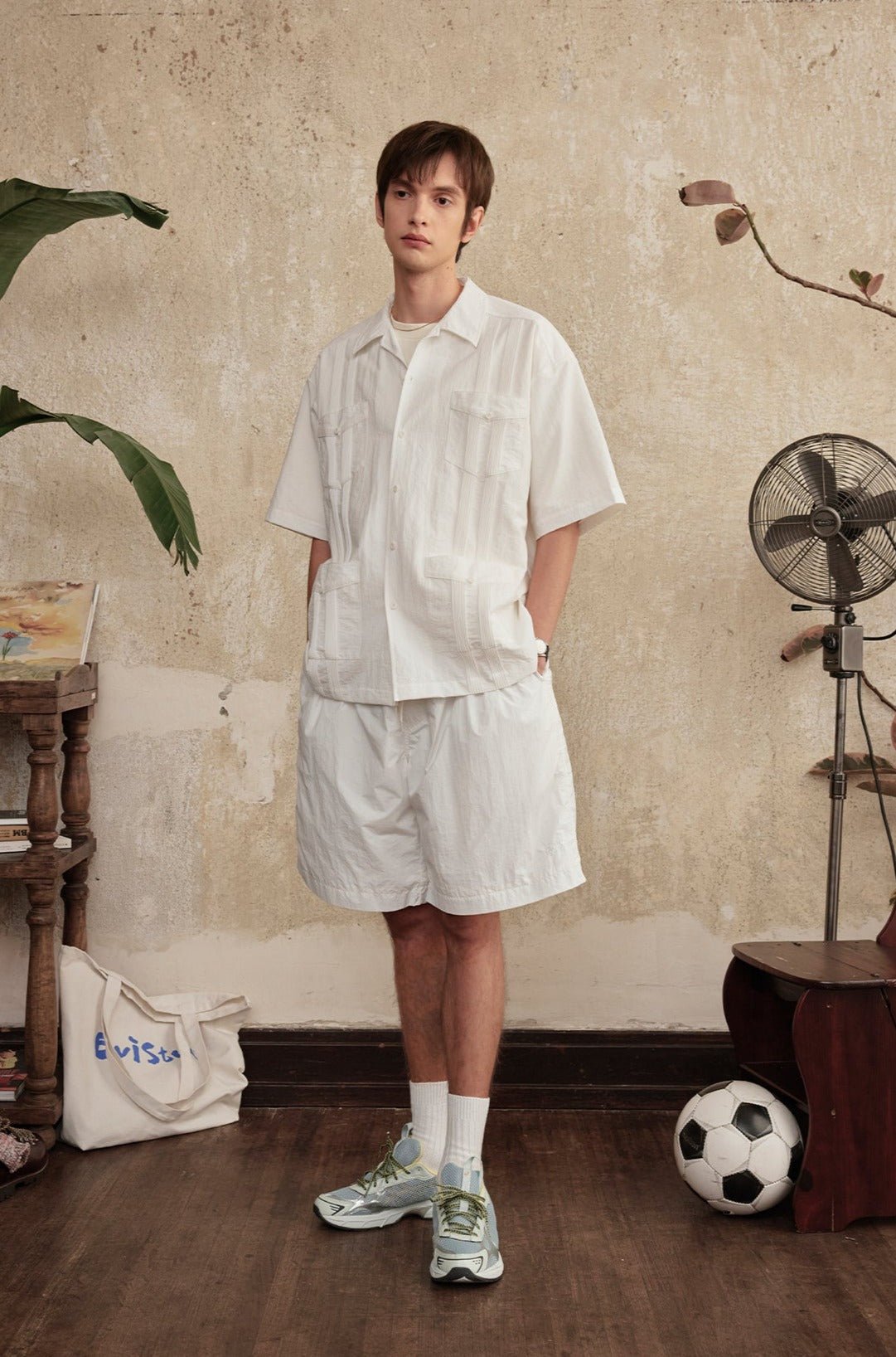 Vintage Pleated Hawaiian Style Short Sleeve Shirt - COPPING THREADS - CT Select