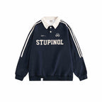 Vintage Polo Collar Waffle Jersey Sweatshirt - COPPING THREADS - CHICISLAND