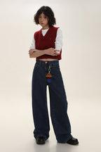 Vintage Preppy Knit Vest - COPPING THREADS - MOROMORO