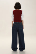 Vintage Preppy Knit Vest - COPPING THREADS - MOROMORO