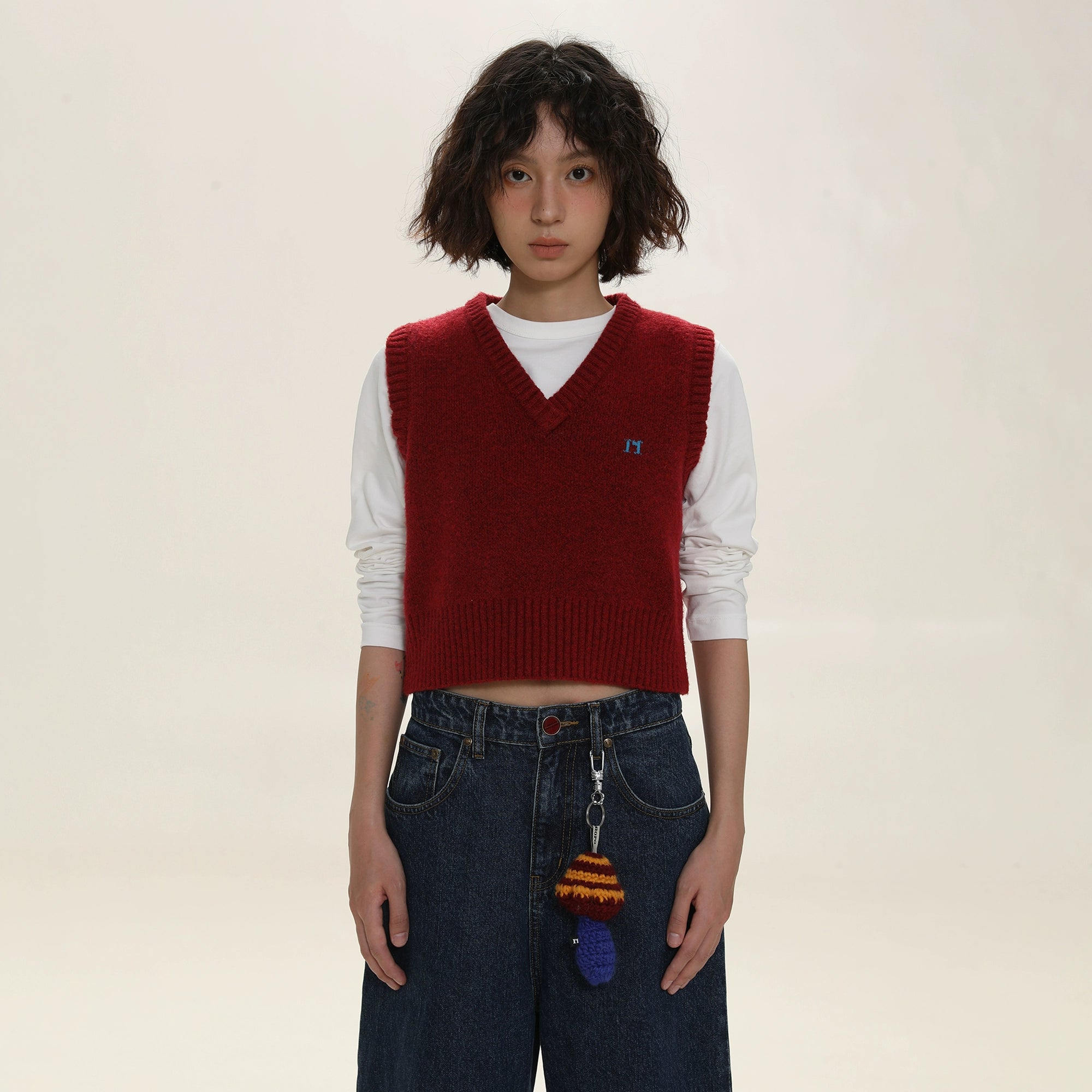 Vintage Preppy Knit Vest - COPPING THREADS - MOROMORO Hauptbild