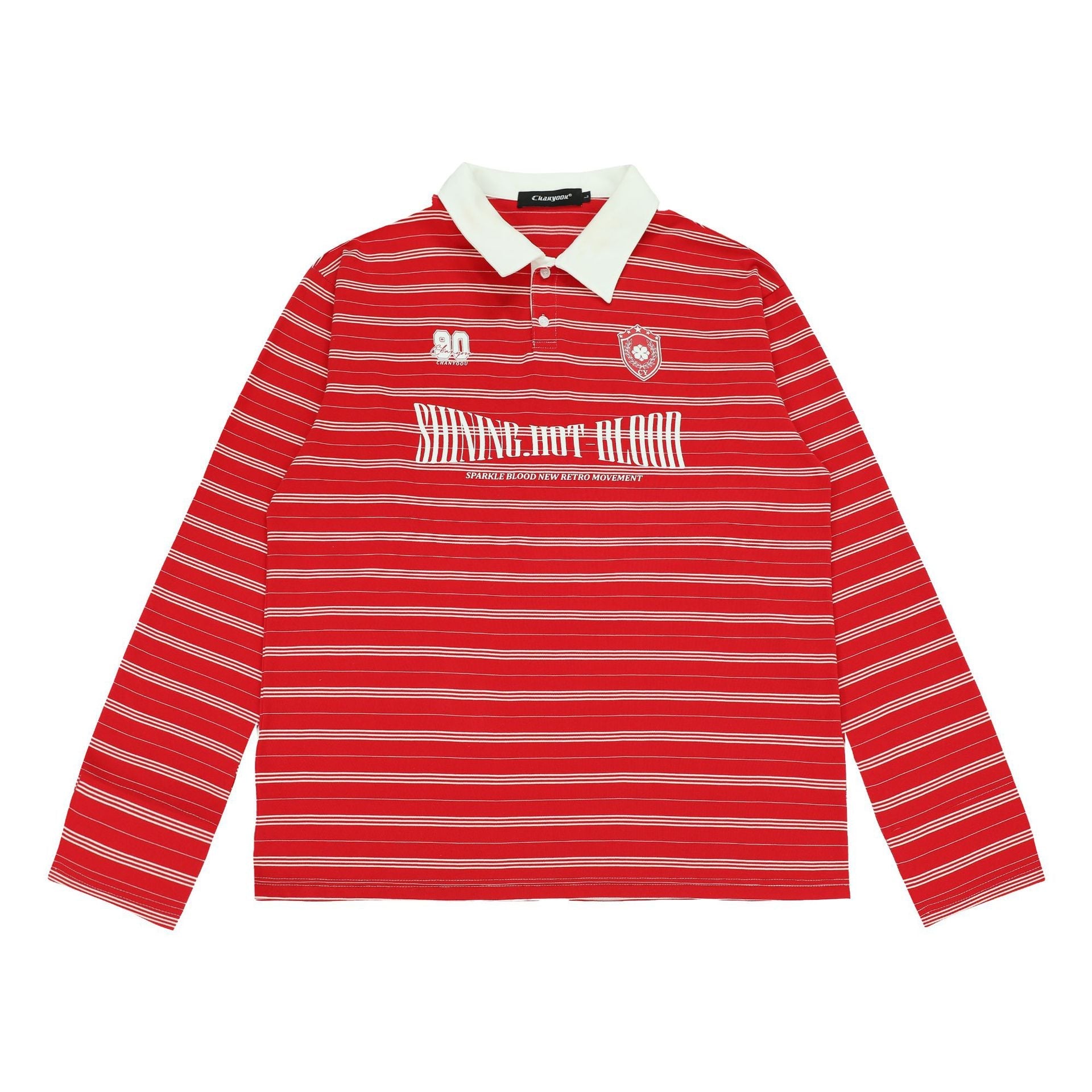 Vintage Preppy Striped Long Sleeve Tee - COPPING THREADS - CHICISLAND