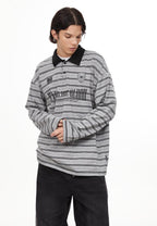 Vintage Preppy Striped Long Sleeve Tee - COPPING THREADS - CHICISLAND