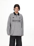 Vintage Preppy Striped Long Sleeve Tee - COPPING THREADS - CHICISLAND