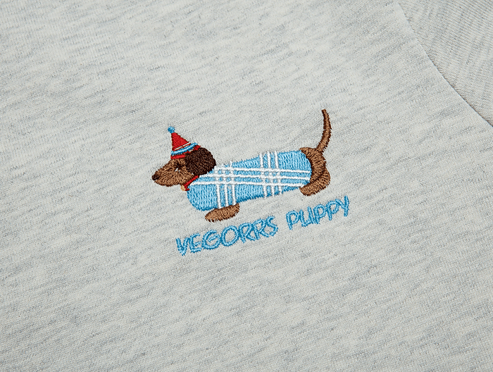 Vintage Puppy Embroidered Plaid Polo Tee - COPPING THREADS - CT Coquette
