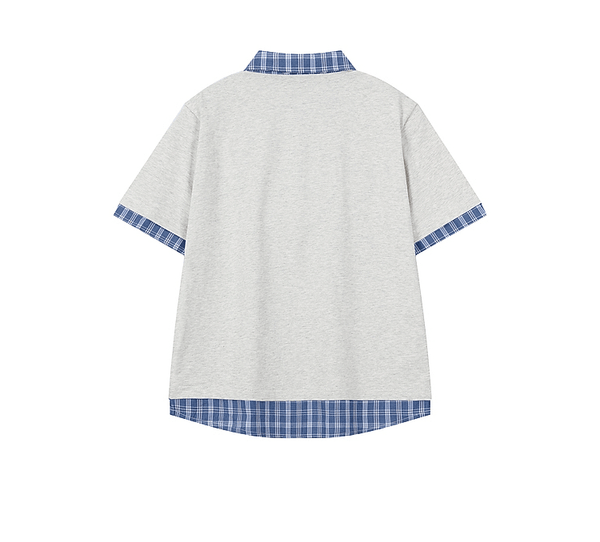 Vintage Puppy Embroidered Plaid Polo Tee - COPPING THREADS - CT Coquette