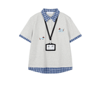 Vintage Puppy Embroidered Plaid Polo Tee - COPPING THREADS - CT Coquette