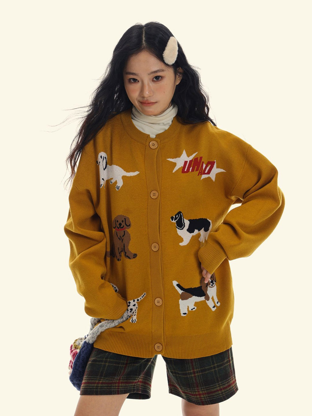 Vintage Puppy Knit Cardigan - COPPING THREADS - CHICISLAND