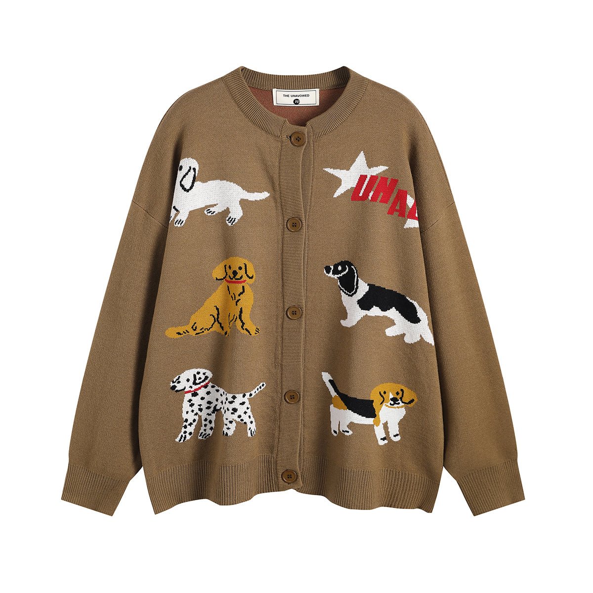 Vintage Puppy Knit Cardigan - COPPING THREADS - CHICISLAND