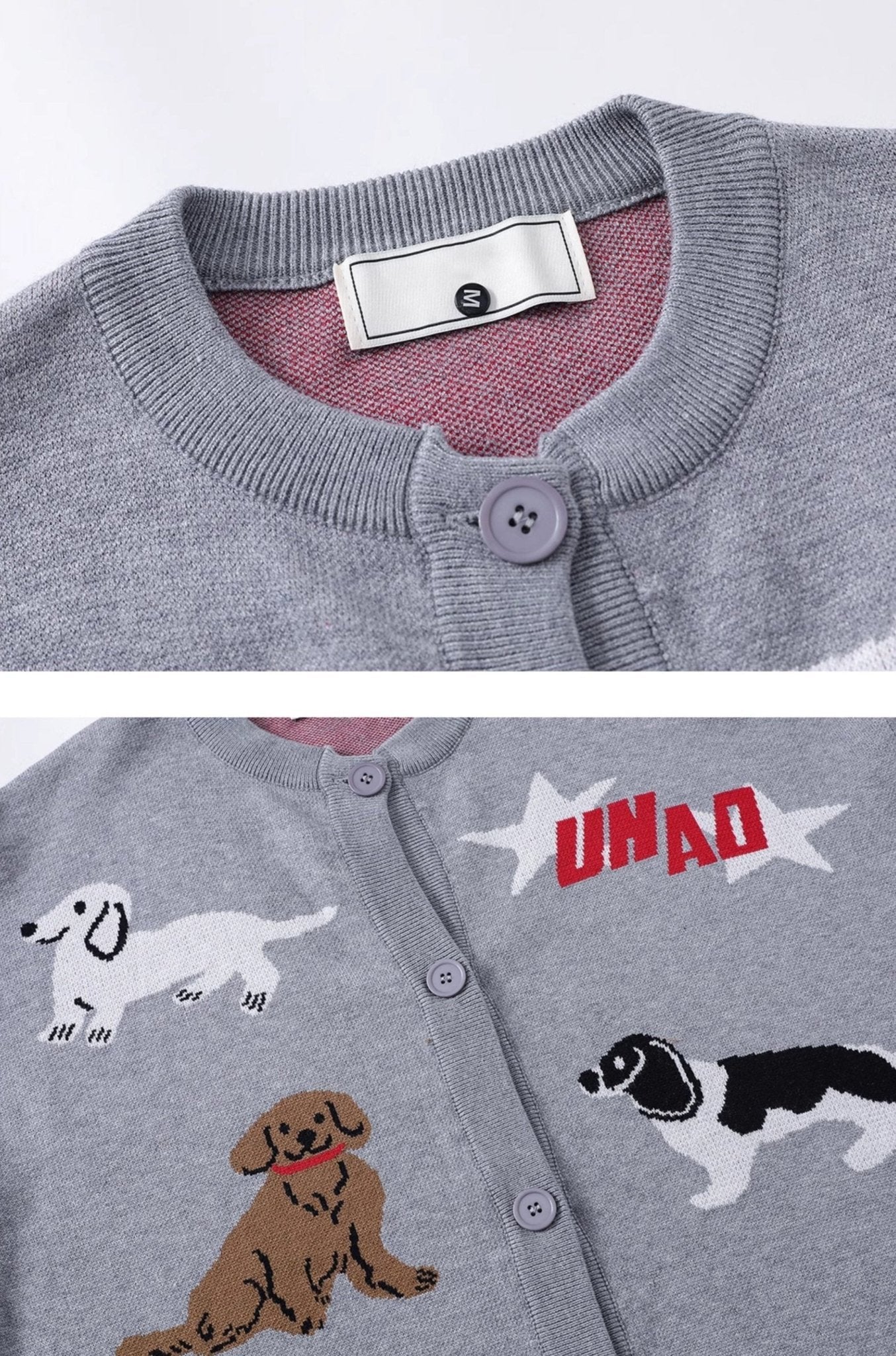 Vintage Puppy Knit Cardigan - COPPING THREADS - CHICISLAND