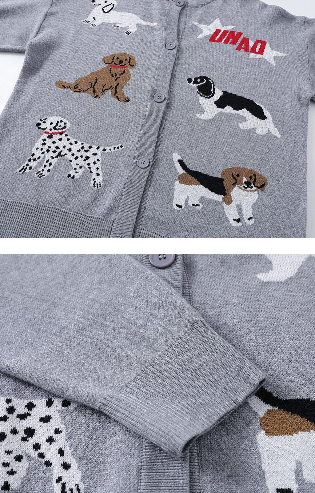 Vintage Puppy Knit Cardigan - COPPING THREADS - CHICISLAND