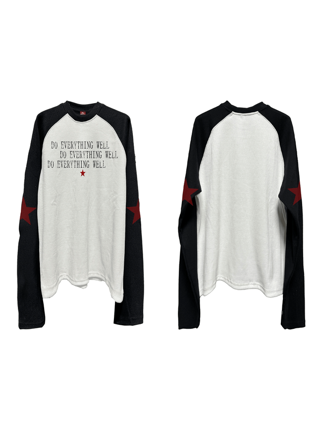 Vintage Raglan Contrast Long Sleeve Tee Main Image