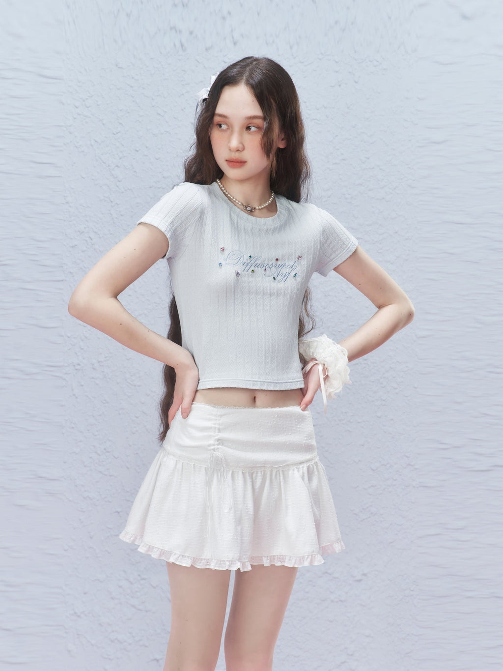 Vintage Ribbon Bow Mini Skirt - COPPING THREADS - AYF