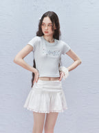 Vintage Ribbon Bow Mini Skirt - COPPING THREADS - AYF