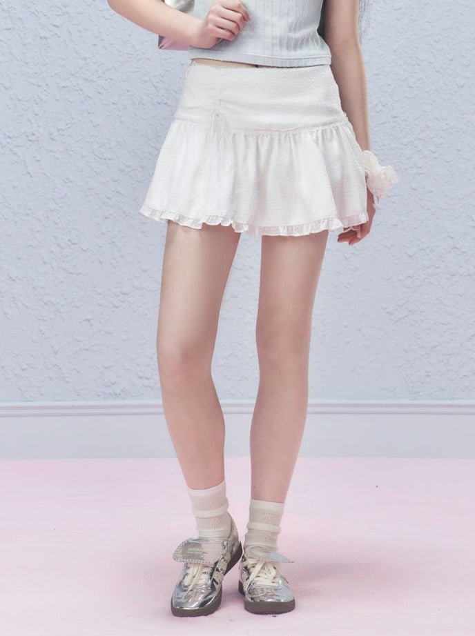 Vintage Ribbon Bow Mini Skirt - COPPING THREADS - AYF