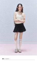 Vintage Ribbon Bow Mini Skirt - COPPING THREADS - AYF