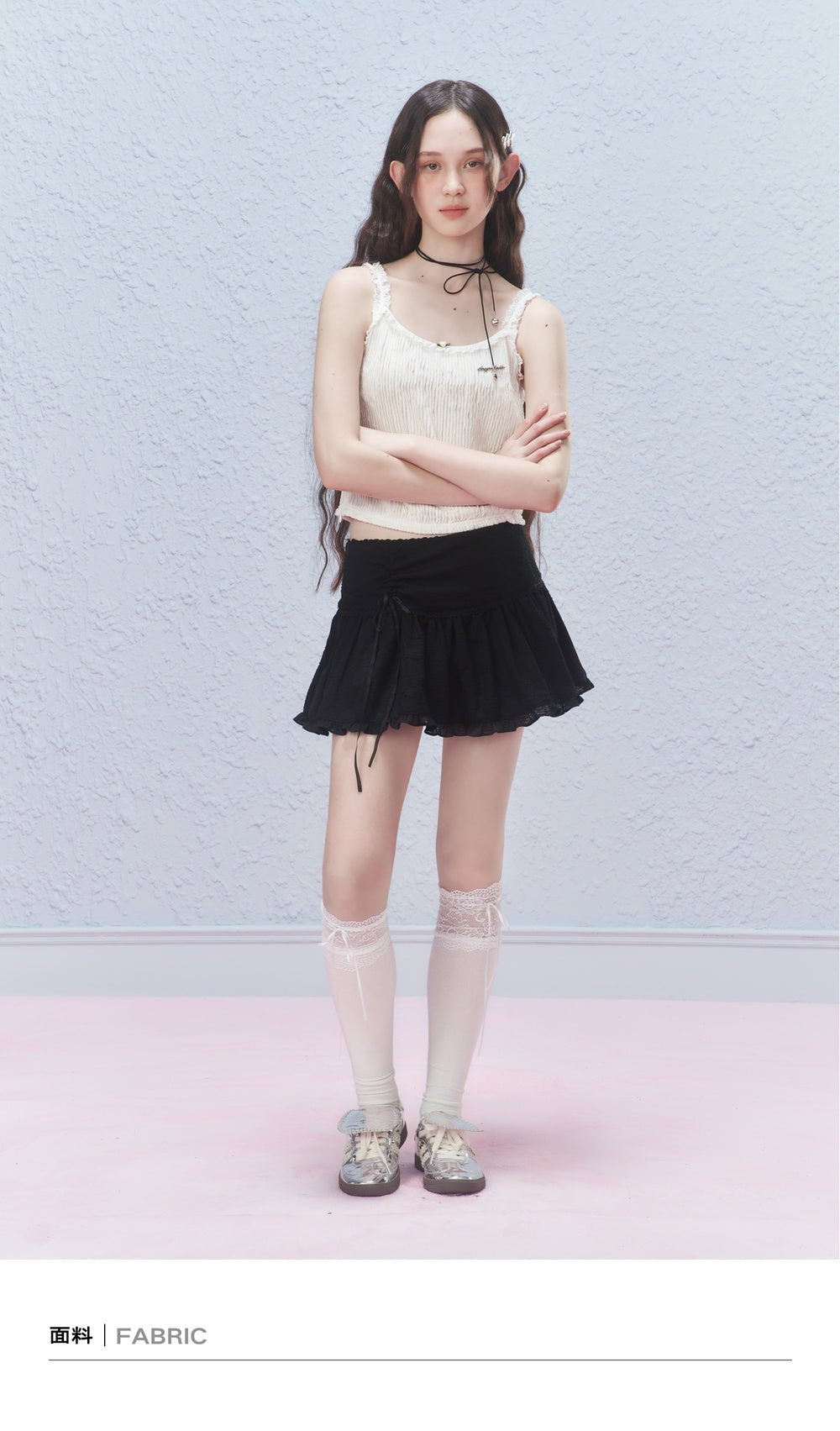 Vintage Ribbon Bow Mini Skirt - COPPING THREADS - AYF