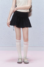 Vintage Ribbon Bow Mini Skirt - COPPING THREADS - AYF