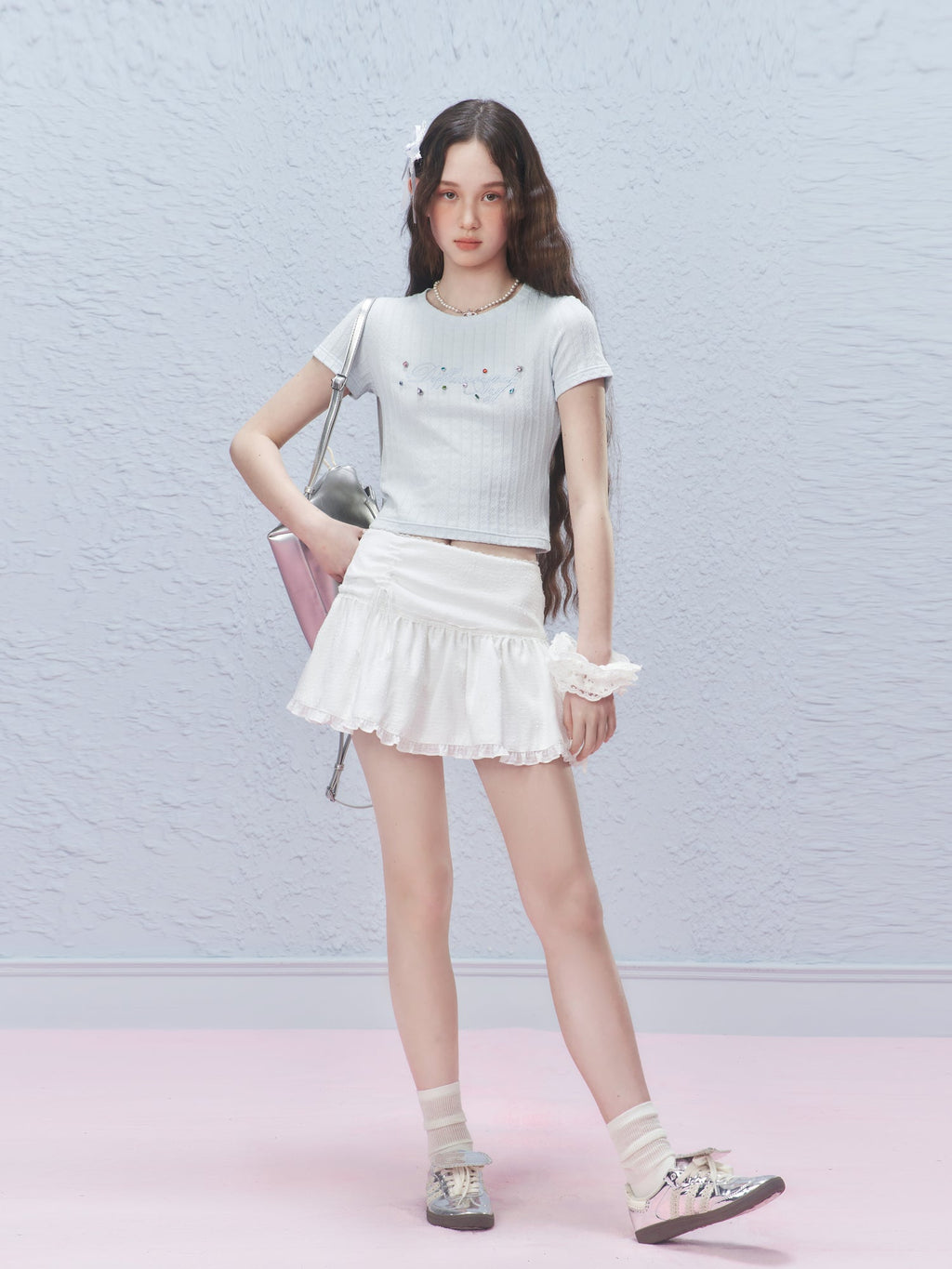 Vintage Ribbon Bow Mini Skirt - COPPING THREADS - AYF