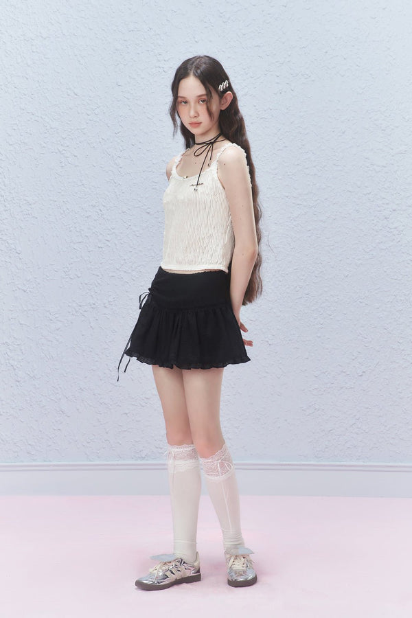 Vintage Ribbon Bow Mini Skirt - COPPING THREADS - AYF