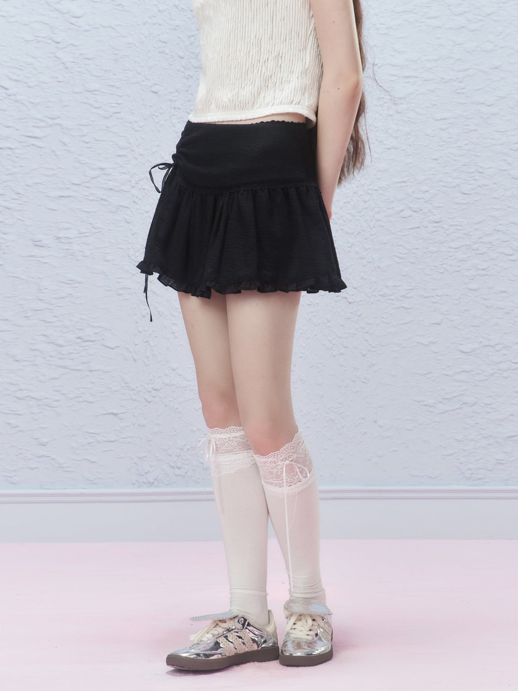 Vintage Ribbon Bow Mini Skirt - COPPING THREADS - AYF