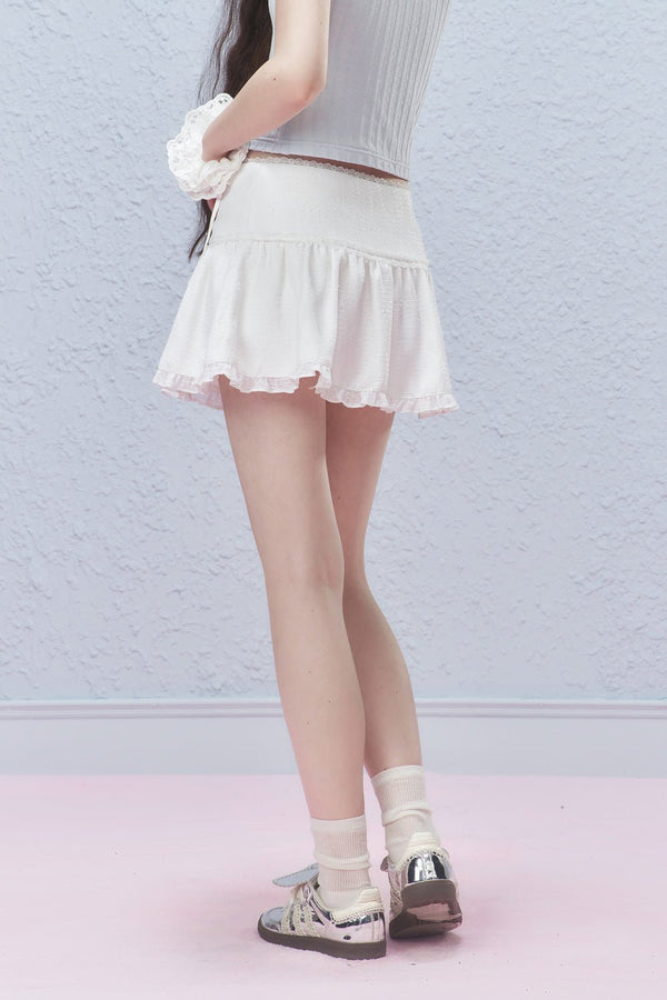 Vintage Ribbon Bow Mini Skirt - COPPING THREADS - AYF